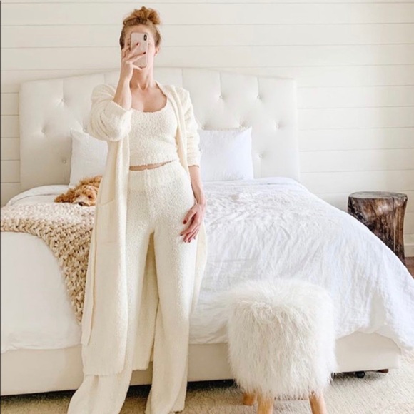 Skims cozy knit bone pants xxs xs collection - Picture 5 of 14